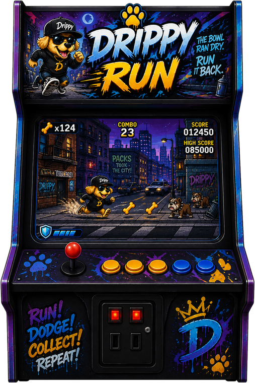 Drippy Run arcade cabinet