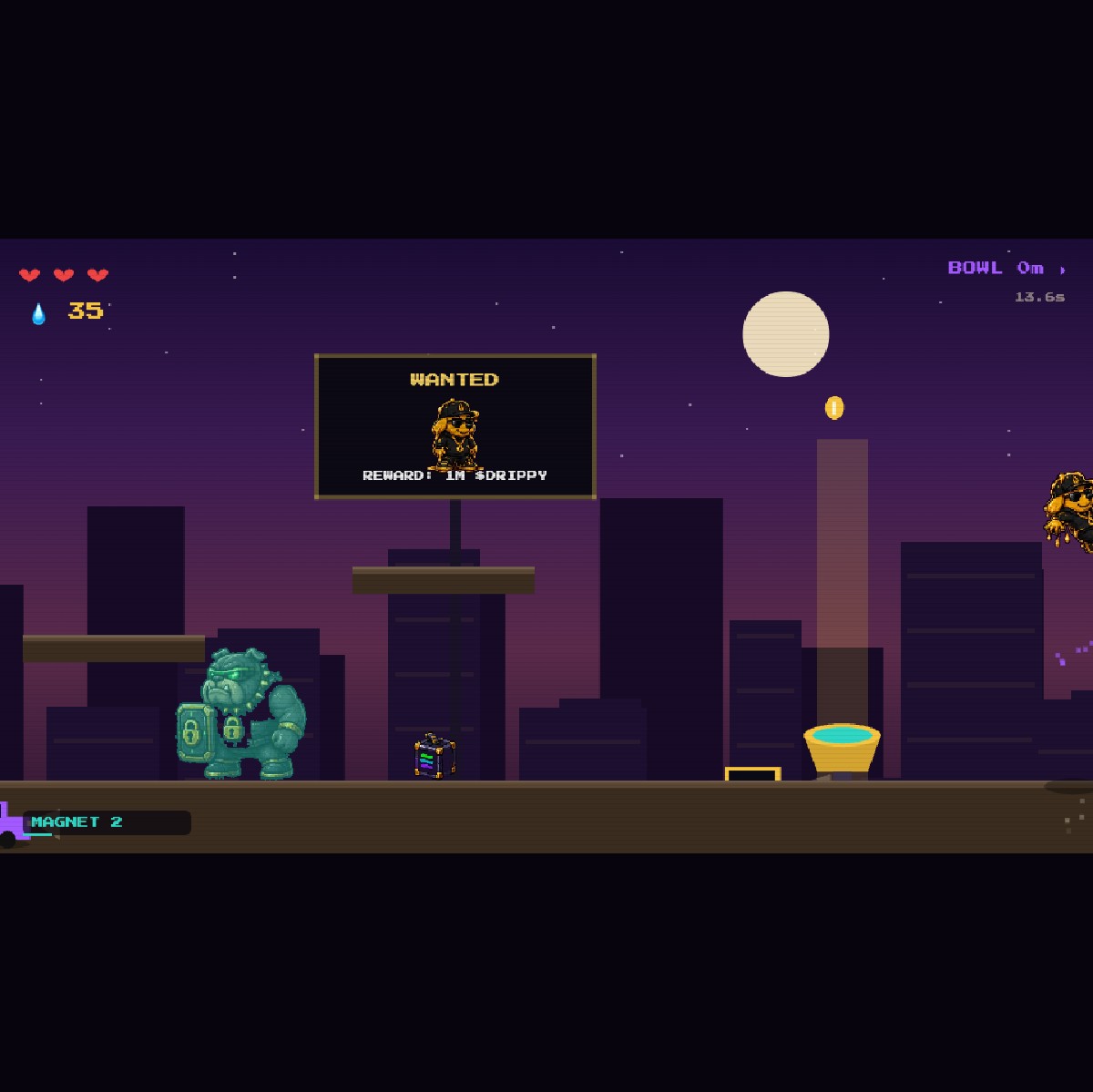 Drippy Run gameplay — Drippy on the streets of Downtown